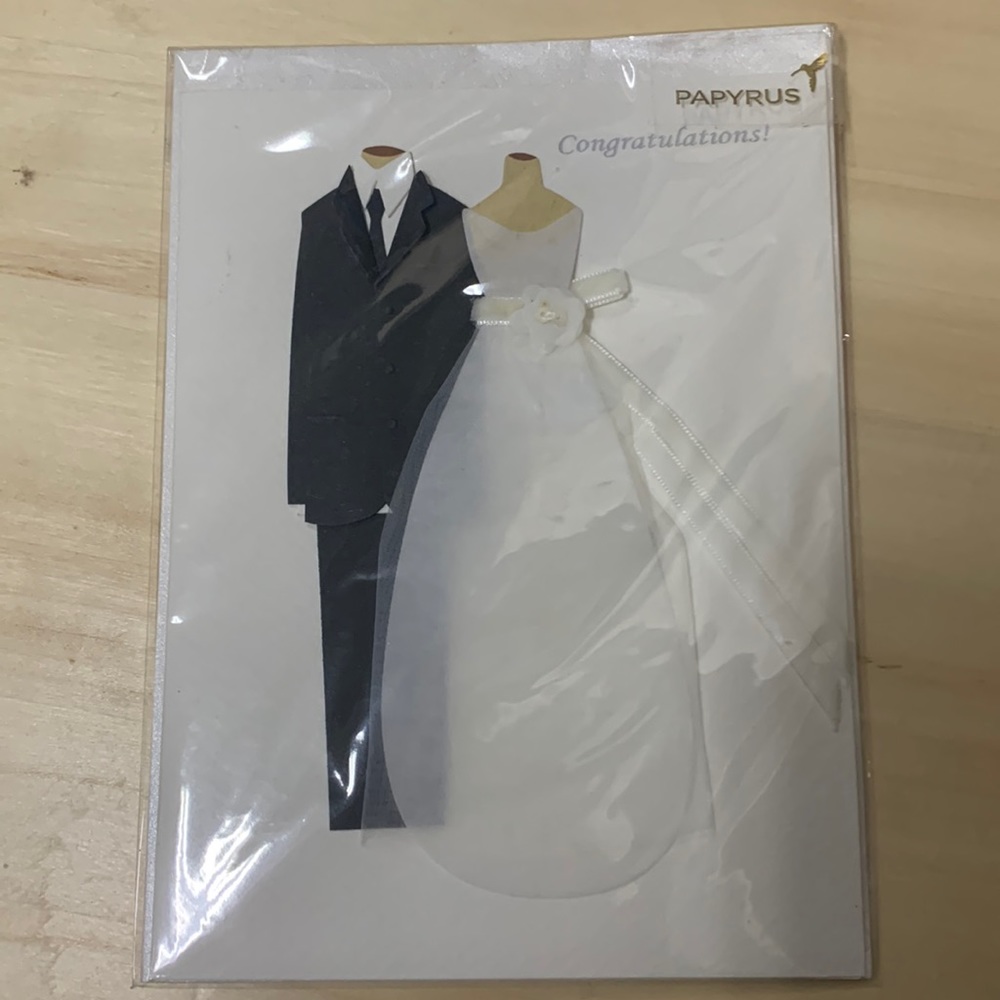 Papyrus Wedding Card